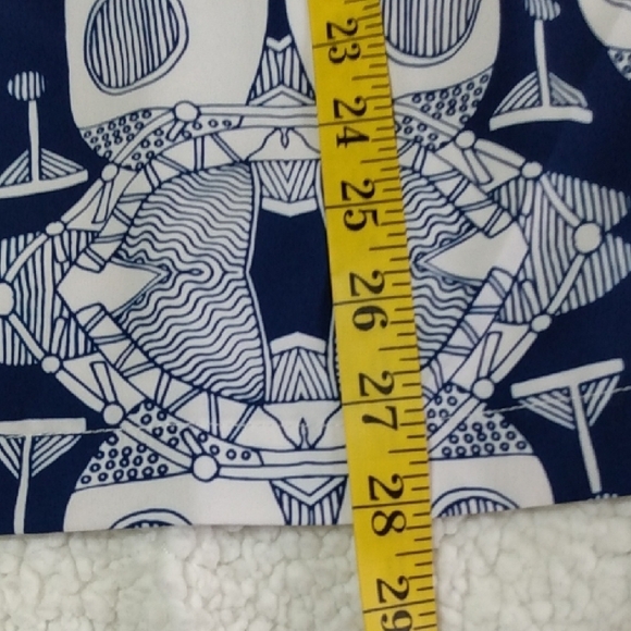 APTRO Mens Short Sleeve Button Up Shirt Blue White Abstract Print Size S - Picture 11 of 16